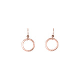 SALE - Brushed Hoop Earring - Rosegold / Small - Earrings - Ofina