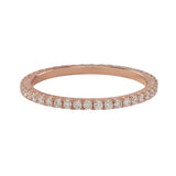 Diamonds Pave All-Around Band - Rose Gold / 4 - Rings - Ofina