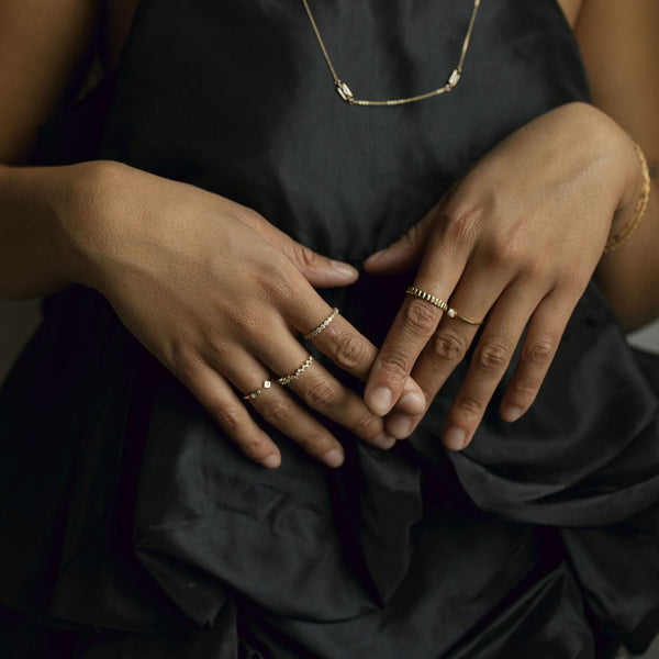 SALE - Zig Zag CZ Ring - - Rings - Ofina