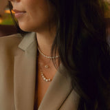Flowing Pearl Necklace - - Necklaces - Ofina