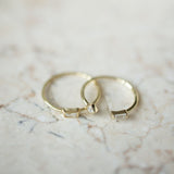 SALE - CZ / Baguette Diamond Open Band Ring - - Rings - Ofina