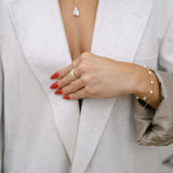 10k Solid Gold Pearl Bracelet - - Bracelets - Ofina