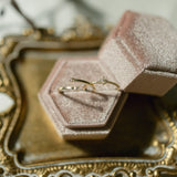 10k Solid Gold Tri-CZ Ring - - Rings - Ofina