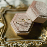 SALE - 10k Solid Gold CZ Open Ring - - Rings - Ofina