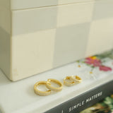 Double Row CZ Huggies - - Earrings - Ofina