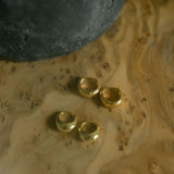 Elongated Nugget Huggies - - Earrings - Ofina