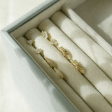 SALE - 10k Solid Gold Leaves Huggies - - Earrings - Ofina