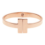 SALE - Closed Double Bar Hinged Cuff - Rosegold - Bracelets - Ofina