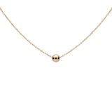 SALE - Solid Gold Faceted Mirror Ball Necklace - Yellow Gold - Necklaces - Ofina