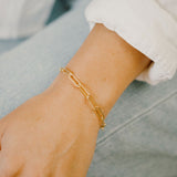 Thick Paperclip Toggle Bracelet - - Bracelets - Ofina