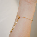 Round Mother of Pearl Adjustable Bracelet - - Bracelets - Ofina
