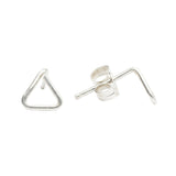 Triangle Wirewrapped Studs - - Earrings - Ofina