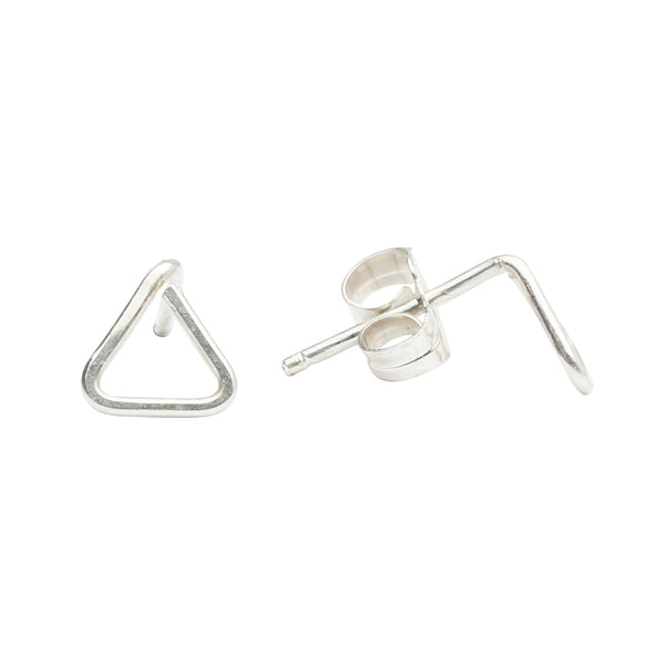 Triangle Wirewrapped Studs - - Earrings - Ofina
