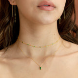 Bar & Chain Drop Earrings - - Earrings - Ofina