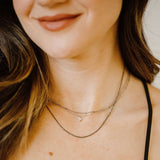 Tiny Pearl Star Necklace - - Necklaces - Ofina