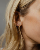Leaf Huggies - - Earrings - Ofina