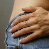 CZ Baguette Deco Ring - - Rings - Ofina