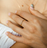 CZ Baguette Deco Ring - - Rings - Ofina