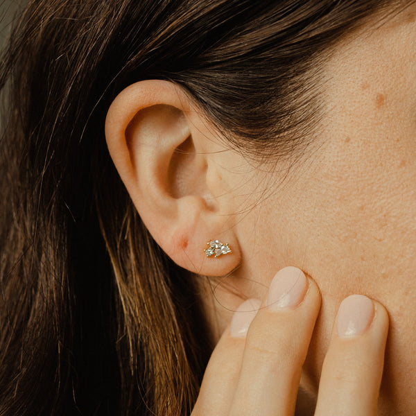 CZ Multi-Shape Studs - - Earrings - Ofina