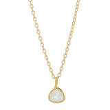 Triangle Opal Necklace - - Necklaces - Ofina
