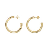 SALE - Thick Vermeil Hoops - Gold / Medium - Earrings - Ofina