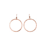 SALE - Brushed Hoop Earring - - Earrings - Ofina