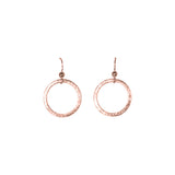SALE - Brushed Hoop Earring - Rosegold / Medium - Earrings - Ofina