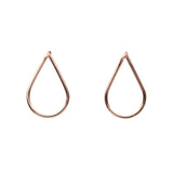Teardrop Wirewrapped Studs - Rose Gold / Small - Earrings - Ofina