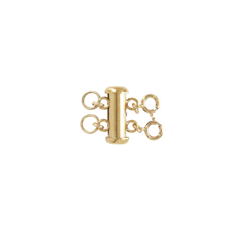 Tube No Tangle Clasp - Gold / Double - Necklaces - Ofina