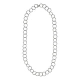 Multi-Interlocking Diamond Cut Necklace - Gunmetal - Necklaces - Ofina