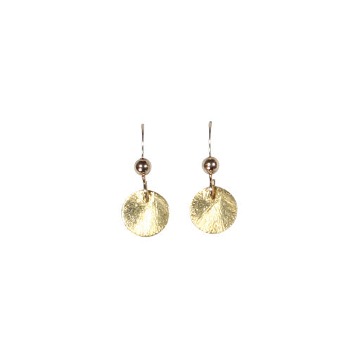 SALE - Brushed Disc Earrings - - Earrings - Ofina