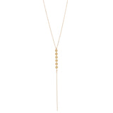 6 Tiny Multi-Disc Y-Drop Necklace - Gold - Necklaces - Ofina