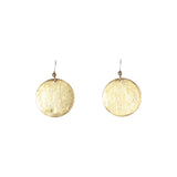SALE - Brushed Disc Earrings - Gold / Extra Large - Earrings - Ofina