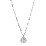 Round Multi CZ Necklace - Silver / 6mm - Necklaces - Ofina