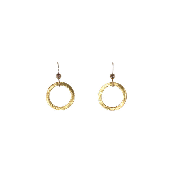 SALE - Brushed Hoop Earring - - Earrings - Ofina