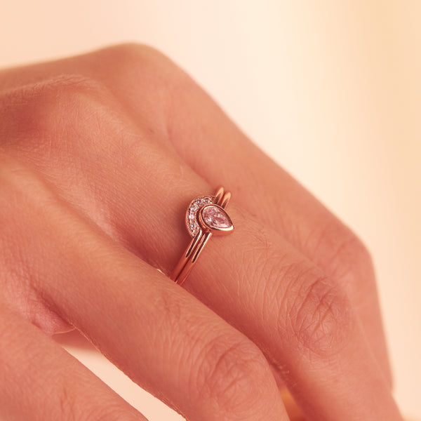 SALE - CZ Arc Ring - - Rings - Ofina