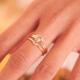 SALE - Tiny Arc CZ Ring - - Rings - Ofina