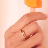 10k Solid Gold Open Twirl Ring - - Rings - Ofina