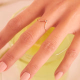 Diamond Chevron Ring - - Rings - Ofina
