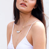 SALE - Multi Discs Long Necklace - - Necklaces - Ofina