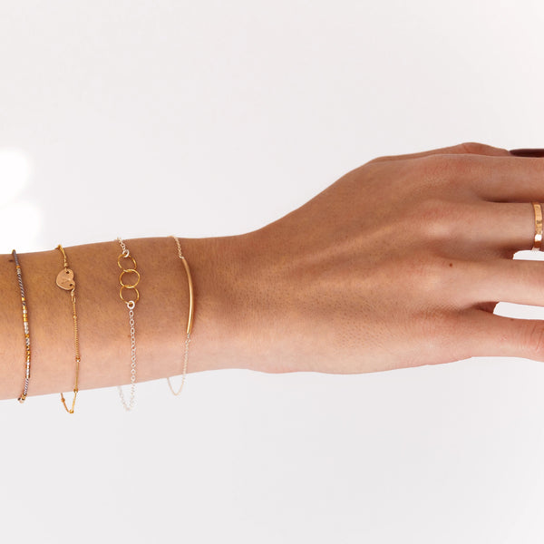 SALE - Curved Tube Bracelet - - Bracelets - Ofina