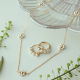 Multi-Daisy Pearl Necklace - - Necklaces - Ofina