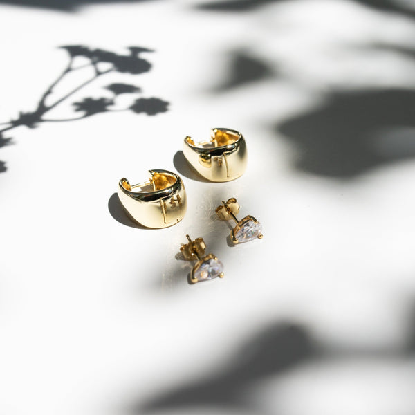 Chunky Elongated Earrings - - Earrings - Ofina