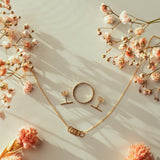 Twisted Circles Necklace - - Necklaces - Ofina