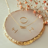 Twisted Circles Necklace - - Necklaces - Ofina