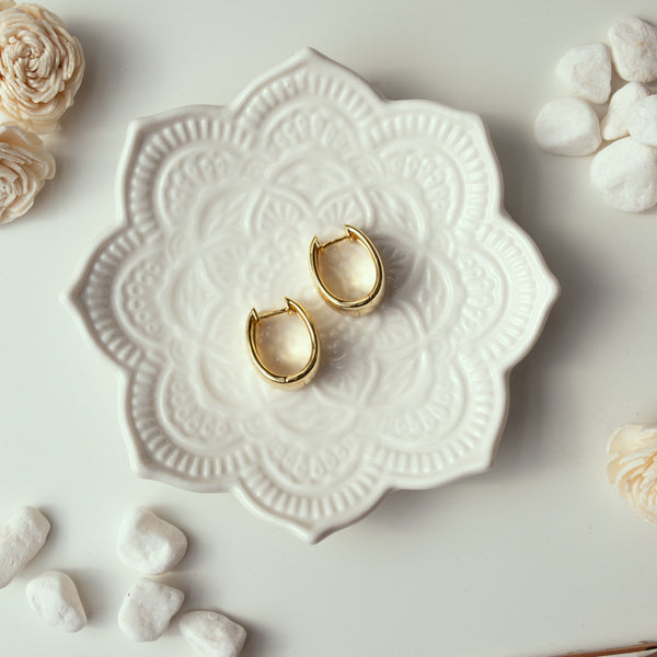 Chunky Elongated Earrings - - Earrings - Ofina