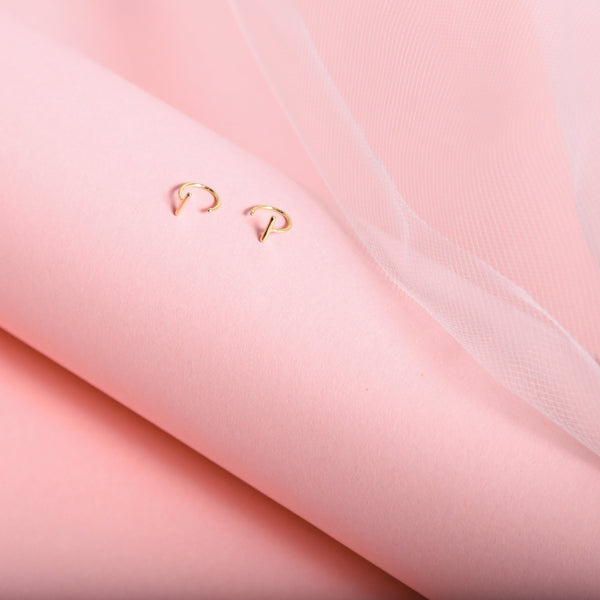 Bar Open Huggies - - Earrings - Ofina