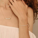CZ Tennis Bracelet - - Bracelets - Ofina