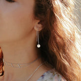 Geometric Ear Threaders (more shapes) - - Earrings - Ofina