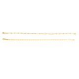 14k Solid Gold Paperclip Bracelet - - Bracelets - Ofina